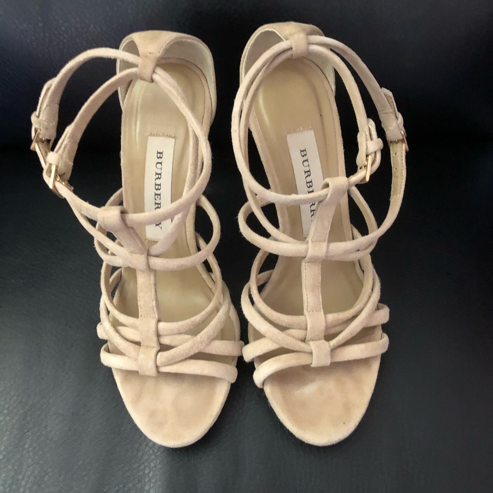 Authentic Burberry strappy heels
